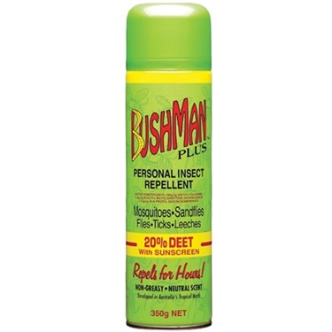 Bushman Repellent Plus 20% DEET With Sunscreen Spray 350g