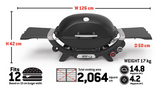 Weber Q+ (Q2800N+) Smoke Grey LPG