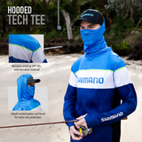 Shimano Tri Colour Hooded Tech Tee
