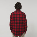Hard Yakka Check Shirt Full Button Red