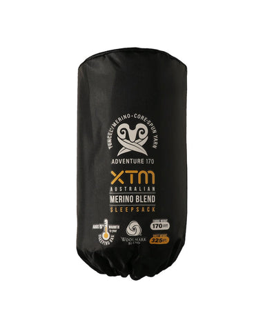 XTM Merino Sleeping Bag Liner Black 170