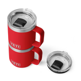 Yeti Rambler 10oz (296ml) Stackable Mug with Duraslip Ceramic Lining -Rescue Red
