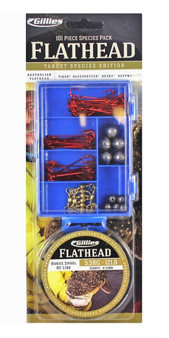 Gilles Flathead 101pc Tackle Pack