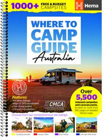 Hema Australia Wide Where to Camp Guide