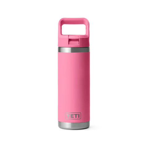 Yeti 18oz Rambler with Straw Cap - Harbour Pink (532ml)