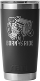 Yeti Rambler 20oz Tumbler with Mag Slider Lid Father's Day Customised