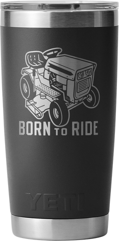 Yeti Rambler 20oz Tumbler with Mag Slider Lid Father's Day Customised