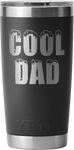 Yeti Rambler 20oz Tumbler with Mag Slider Lid Father's Day Customised