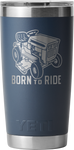 Yeti Rambler 20oz Tumbler with Mag Slider Lid Father's Day Customised