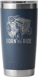 Yeti Rambler 20oz Tumbler with Mag Slider Lid Father's Day Customised