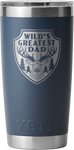 Yeti Rambler 20oz Tumbler with Mag Slider Lid Father's Day Customised