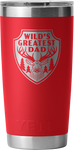 Yeti Rambler 20oz Tumbler with Mag Slider Lid Father's Day Customised