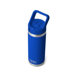 Yeti 18oz Rambler with Straw Cap - Royal Blue (532ml)