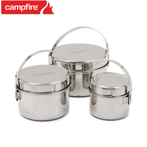 Campfire - 6pc Stainless steel pot set