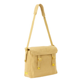 Cotton Canvas Webbing Shoulder Bag Khaki WH1