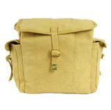 Cotton Canvas Webbing Shoulder Bag Khaki WH3