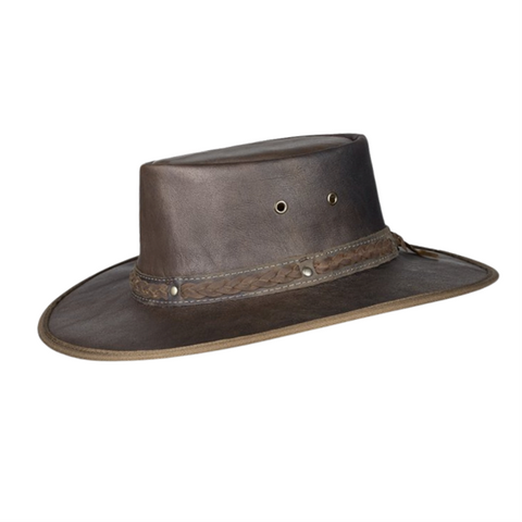 Barmah Foldaway Squashy Roo Hat Hickory Crackle