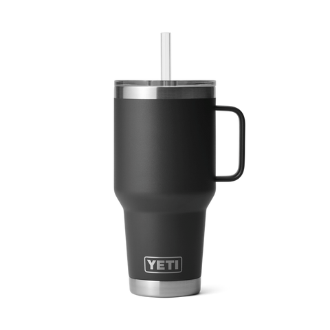 Yeti Rambler 35oz Mug w/ Straw Cap - Black