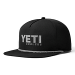 Yeti Flat Brim Rope Hat - Black