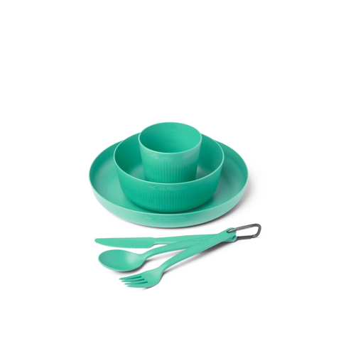 Sea To Summit Camp Dinnerware Set w/ Mesh Sack Light Green
