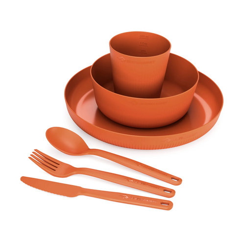Sea To Summit Camp Dinnerware Set w/ Mesh Sack Orange