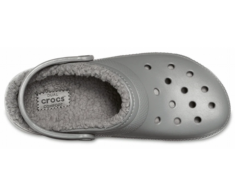 Gray sale lined crocs