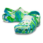 Crocs Classic Clog Kids Glow Green Marble