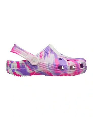 Crocs Classic Clog Kids Glow Pink Marble