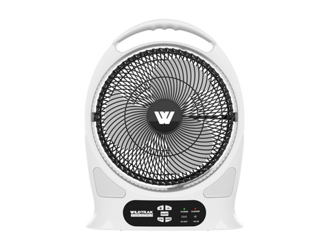 Wildtrak 30cm Fan Lithium Rechargeable Battery LED Light