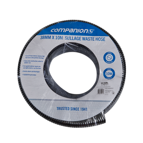 Companion 38mm Waste Water Hose 10m