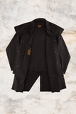Burke & Wills Mens Oilskin Jacket Stockman Short Brown
