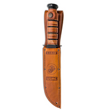 Ka-Bar USMC Utility Bowie Knife (Brown Wood)