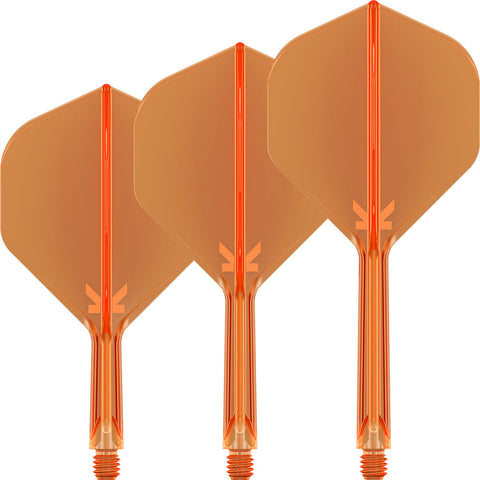 Target K-Flex Integrated Dart and Flight System Neon Orange