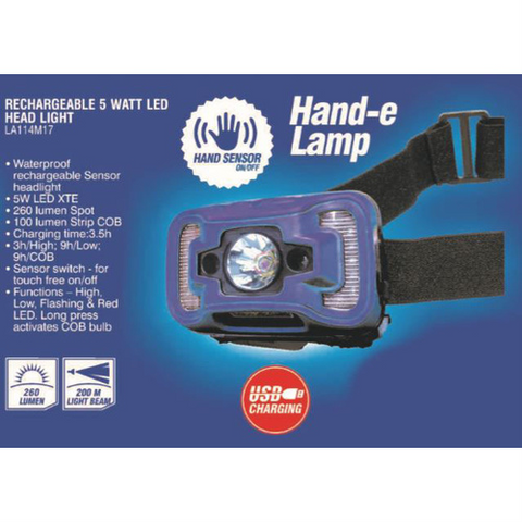 Lion Head Light Rechargeable 5 Watt LED