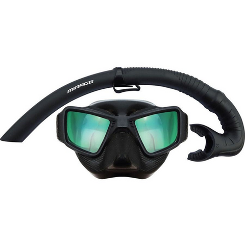Mirage Assassin Mask & Snorkel Adult Set Black
