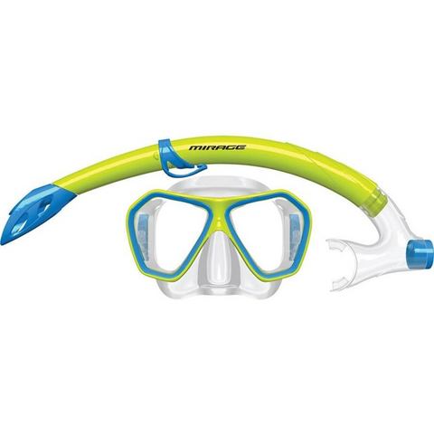 Mirage Splash Mask & Snorkel Junior Set Lime