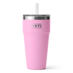 Yeti 26oz Rambler Cup With Straw Power Pink