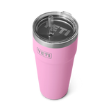 Yeti 26oz Rambler Cup With Straw Power Pink