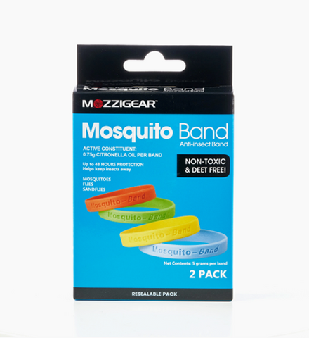 Mozzigear Mosquito Band Plain Adult 2 Pk