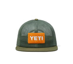 Yeti Velcro Patch Mesh Hat - Olive/Orange