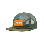 Yeti Velcro Patch Mesh Hat - Olive/Orange