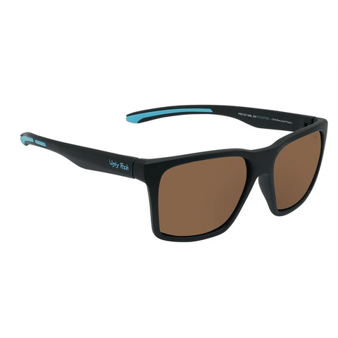 Ugly Fish Floating Polarizied Sunglasses Mat Black Brown Lens PFR357 MBL.BR