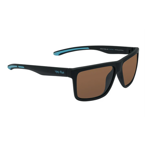 Ugly Fish Floating Polarizied Sunglasses Mat Black Brown Lens PFR397 MBL.BR