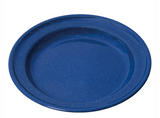 26cm Enamel Flat Plate - Navy
