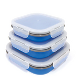 Companion Popup Food Containers Blue 3 Pack