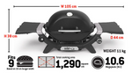 Weber Baby Q (Q1200N) Midnight Black LPG