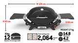 Weber Q+ (Q2800N+) Charcoal Grey LPG