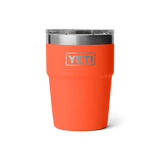 Yeti Rambler 16oz Stackable Cup papaya