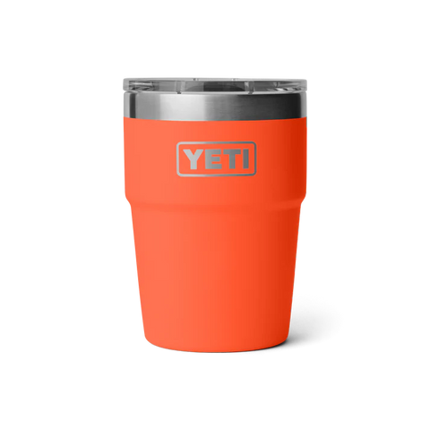 Yeti Rambler 16oz Stackable Cup papaya