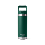 Yeti 18oz Rambler with Straw Cap -Black Forest Green (532ml)